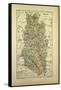 Map of Meuse France-null-Framed Stretched Canvas