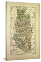 Map of Meuse France-null-Stretched Canvas