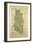 Map of Meuse France-null-Framed Giclee Print