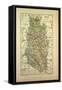 Map of Meuse France-null-Framed Stretched Canvas