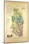 Map of Meuse France-null-Mounted Giclee Print