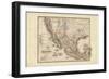 Map of Mexico, 1850-null-Framed Giclee Print