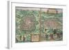 Map of Mexico and Cuzco, from "Civitates Orbis Terrarum"-Joris Hoefnagel-Framed Giclee Print