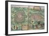 Map of Mexico and Cuzco, from "Civitates Orbis Terrarum"-Joris Hoefnagel-Framed Giclee Print