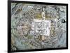 Map of Mexico City Attributed to Cortes-null-Framed Giclee Print