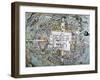 Map of Mexico City Attributed to Cortes-null-Framed Giclee Print