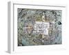 Map of Mexico City Attributed to Cortes-null-Framed Giclee Print