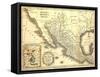 Map Of Mexico Dated 1821-Tektite-Framed Stretched Canvas