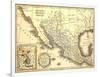 Map Of Mexico Dated 1821-Tektite-Framed Art Print