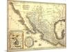 Map Of Mexico Dated 1821-Tektite-Mounted Art Print