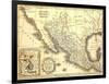 Map Of Mexico Dated 1821-Tektite-Framed Art Print