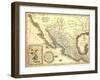 Map Of Mexico Dated 1821-Tektite-Framed Art Print