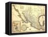 Map Of Mexico Dated 1821-Tektite-Framed Stretched Canvas