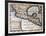 Map of Mexico or New Spain, 1625-French School-Framed Giclee Print