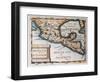 Map of Mexico or New Spain, 1625-French School-Framed Giclee Print