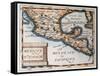 Map of Mexico or New Spain, 1625-French School-Framed Stretched Canvas