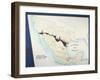 Map of Mexico with New Boundaries Established by Treaty of Guadalupe on February 2, 1848-null-Framed Giclee Print