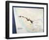 Map of Mexico with New Boundaries Established by Treaty of Guadalupe on February 2, 1848-null-Framed Giclee Print