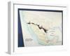 Map of Mexico with New Boundaries Established by Treaty of Guadalupe on February 2, 1848-null-Framed Giclee Print