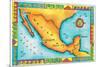 Map of Mexico-Jennifer Thermes-Mounted Photographic Print
