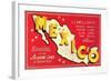 Map of Mexico-null-Framed Art Print