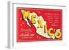 Map of Mexico-null-Framed Art Print