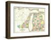 Map of Michigan and Part of Wisconsin Territory, c.1839-David H^ Burr-Framed Art Print