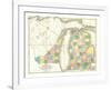 Map of Michigan and Part of Wisconsin Territory, c.1839-David H^ Burr-Framed Art Print