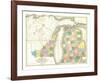 Map of Michigan and Part of Wisconsin Territory, c.1839-David H^ Burr-Framed Art Print