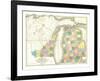 Map of Michigan and Part of Wisconsin Territory, c.1839-David H^ Burr-Framed Art Print