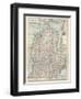 Map of Michigan, Southern Part-Encyclopaedia Britannica-Framed Art Print