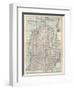 Map of Michigan, Southern Part-Encyclopaedia Britannica-Framed Art Print