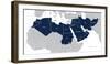 Map of Middle East. Vector-negoworks-Framed Photographic Print