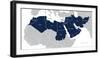 Map of Middle East. Vector-negoworks-Framed Photographic Print