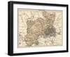 Map of Middlesex, England, 1870s-null-Framed Giclee Print