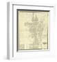 Map of Milwaukee, c.1856-I^ A^ Lapham-Framed Art Print