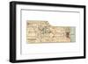 Map of Milwaukee (C.1900), Maps-Encyclopaedia Britannica-Framed Giclee Print