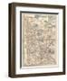 Map of Minnesota-Encyclopaedia Britannica-Framed Art Print