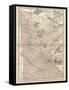 Map of Minnesota-Encyclopaedia Britannica-Framed Stretched Canvas