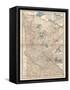 Map of Minnesota-Encyclopaedia Britannica-Framed Stretched Canvas