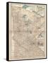 Map of Minnesota-Encyclopaedia Britannica-Framed Stretched Canvas