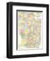 Map of Mississippi, Louisiana and Arkansas, c.1839-David H^ Burr-Framed Art Print