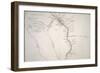 Map of Mississippi River by Guillaume Delisle on Paper, Created in Paris, 1702-null-Framed Giclee Print