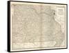 Map of Missouri, Southern Part. United States-Encyclopaedia Britannica-Framed Stretched Canvas