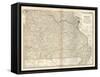 Map of Missouri, Southern Part. United States-Encyclopaedia Britannica-Framed Stretched Canvas