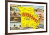 Map of Missouri-null-Framed Art Print