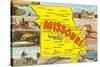 Map of Missouri-null-Stretched Canvas