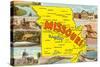 Map of Missouri-null-Stretched Canvas