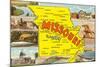 Map of Missouri-null-Mounted Art Print