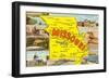 Map of Missouri-null-Framed Art Print